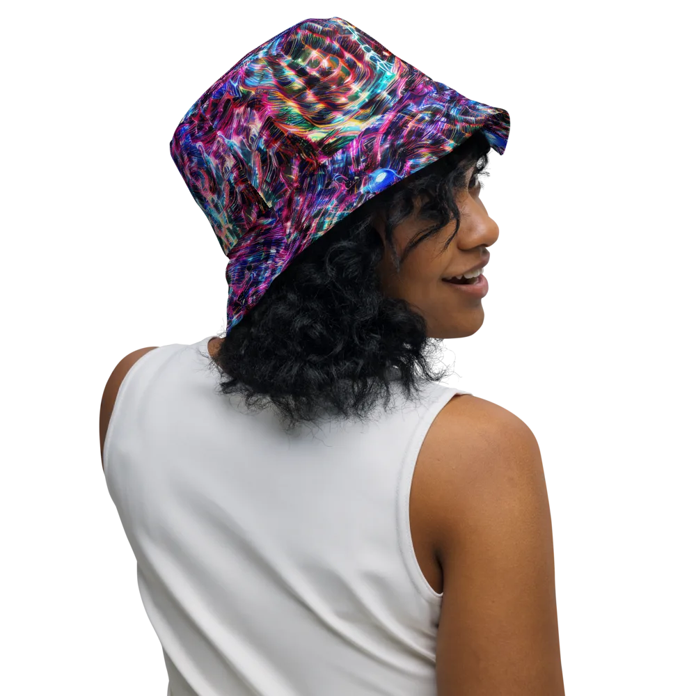 Cyberwave on Reversible Bucket Hat — Right Outside