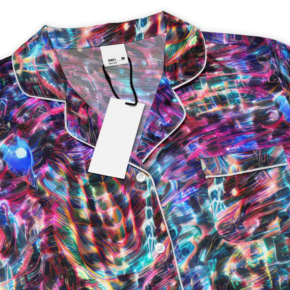 Cyberwave on Women's Short Sleeve Pajama Top — Product details