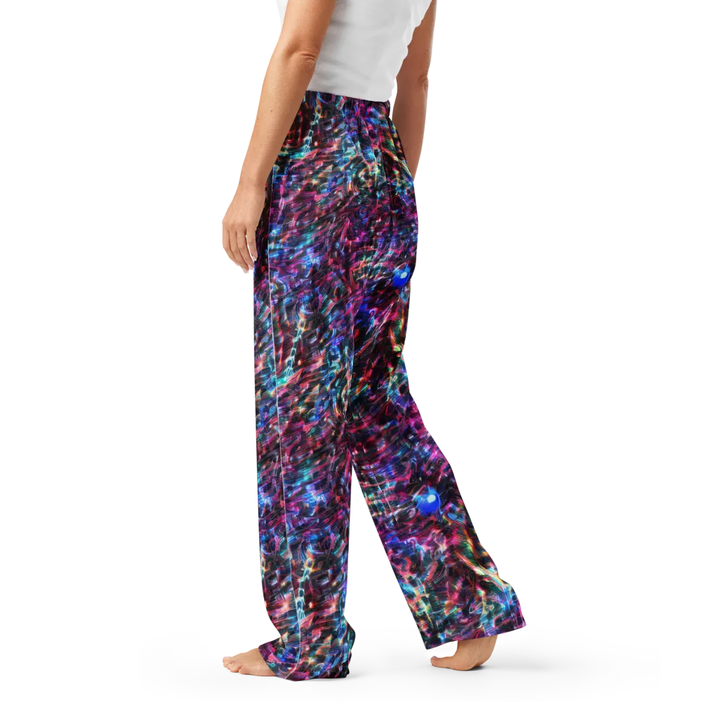 Cyberwave on Women's Pajama Pants — Left