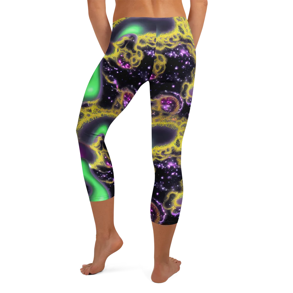 Galactic Grotto on Capri Leggings — Back