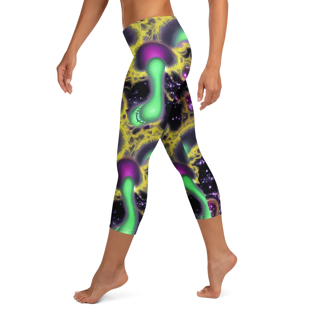 Galactic Grotto on Capri Leggings — Left