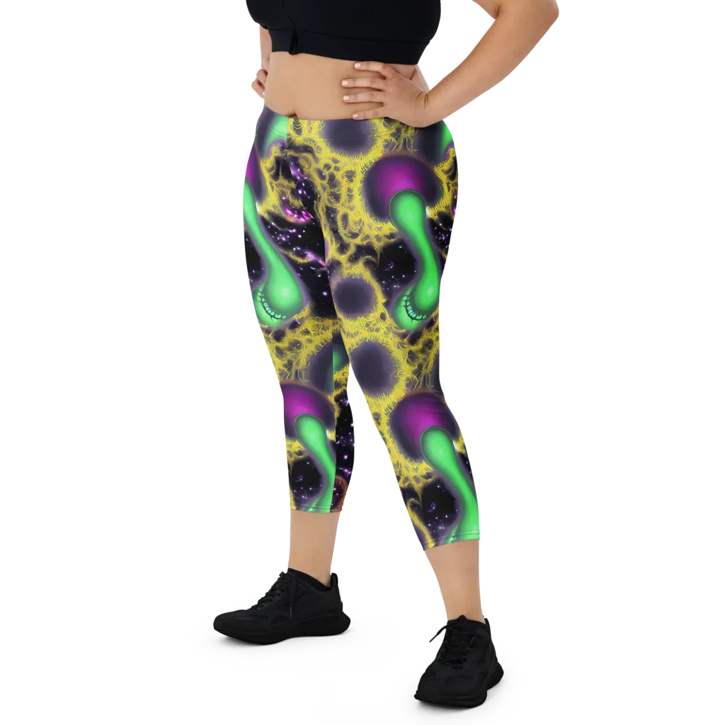 Galactic Grotto on Capri Leggings — Front
