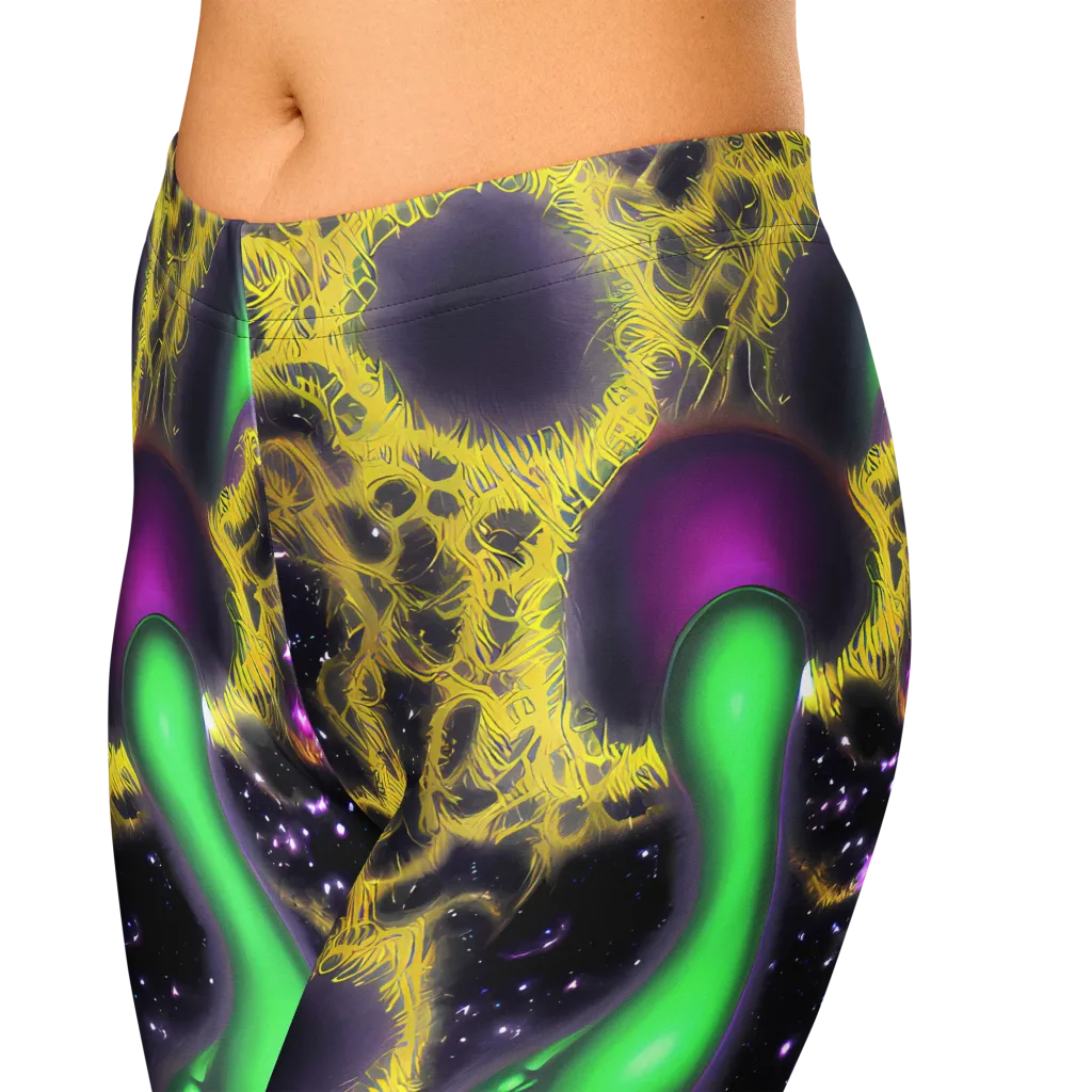 Galactic Grotto on Capri Leggings — Zoomed-in