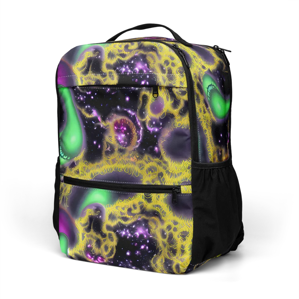 Galactic Grotto on Utility Backpack — Left Front