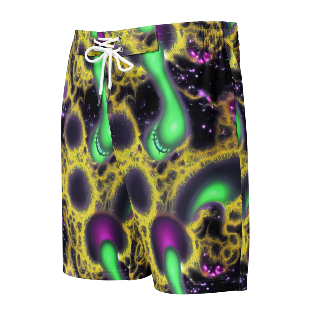 Galactic Grotto on Men's Board Shorts — Front