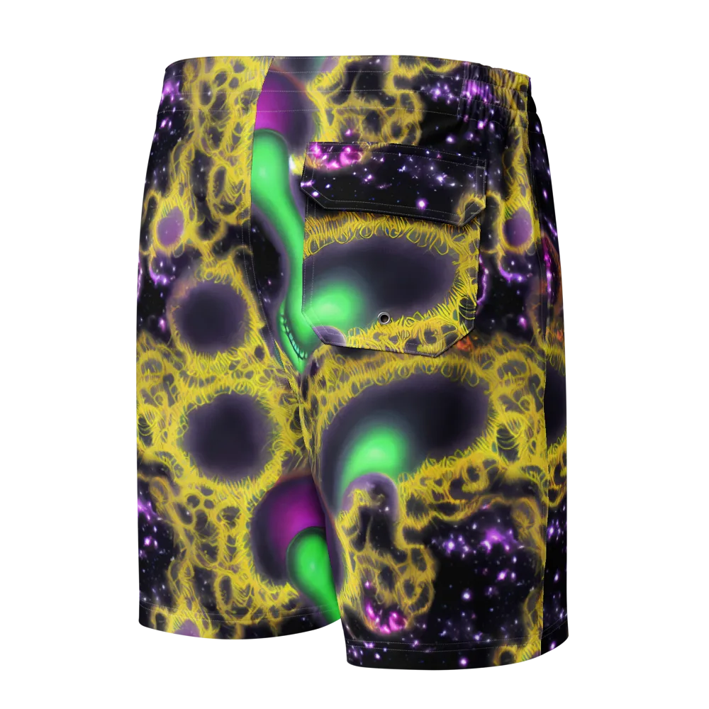 Galactic Grotto on Men's Board Shorts — Back