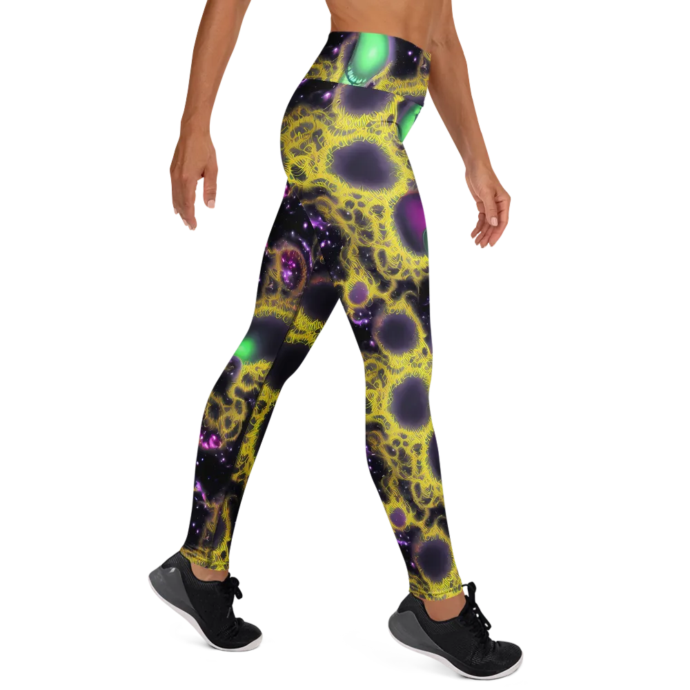 Galactic Grotto on Yoga Leggings — Right