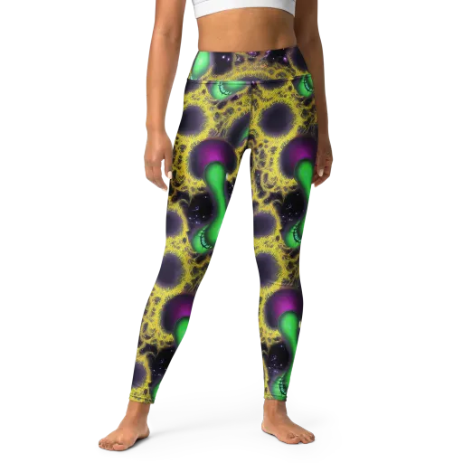 Galactic Grotto on a Yoga Leggings
