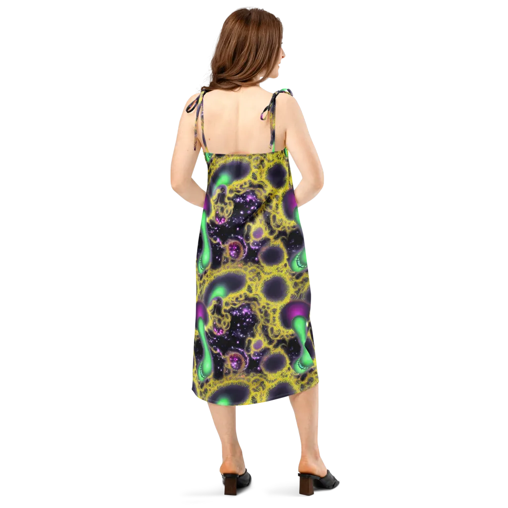 Galactic Grotto on Slip Dress — Back
