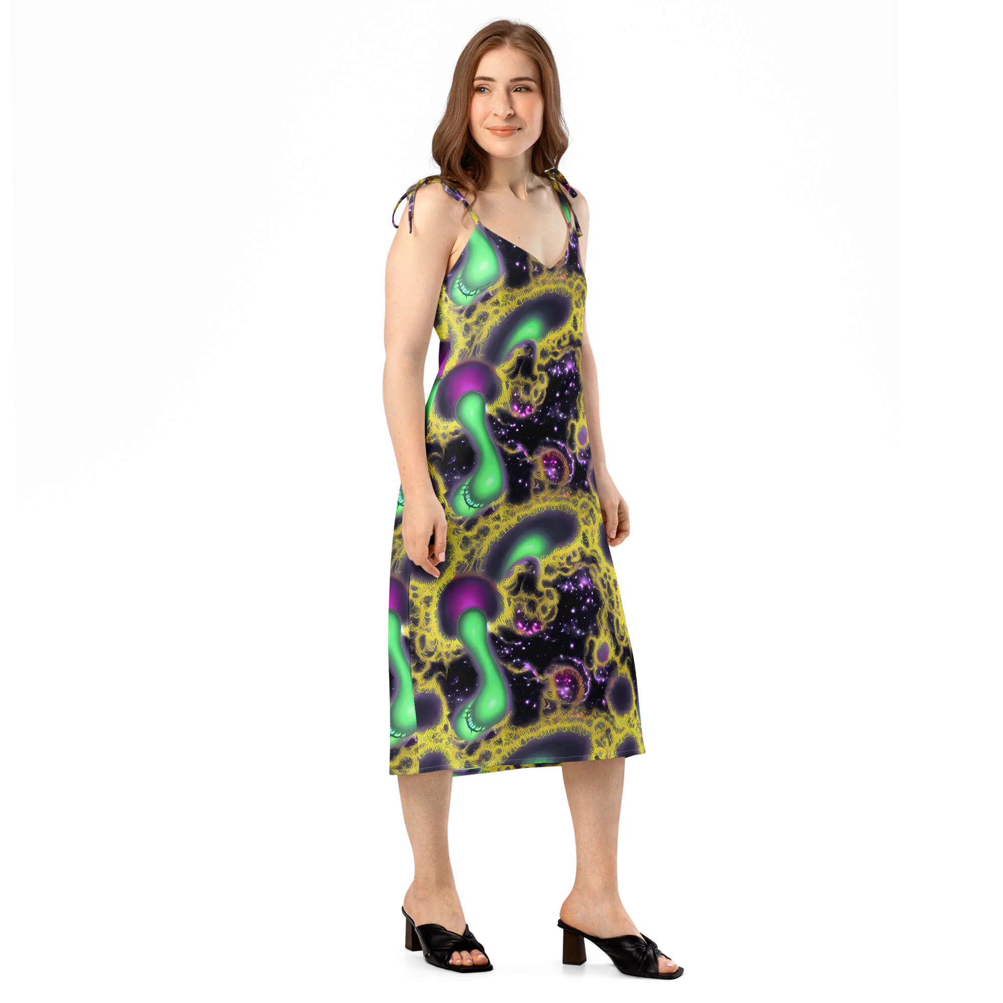 Galactic Grotto on Slip Dress — Right Front