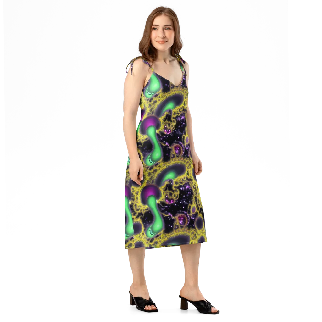 Galactic Grotto on Slip Dress — Right Front