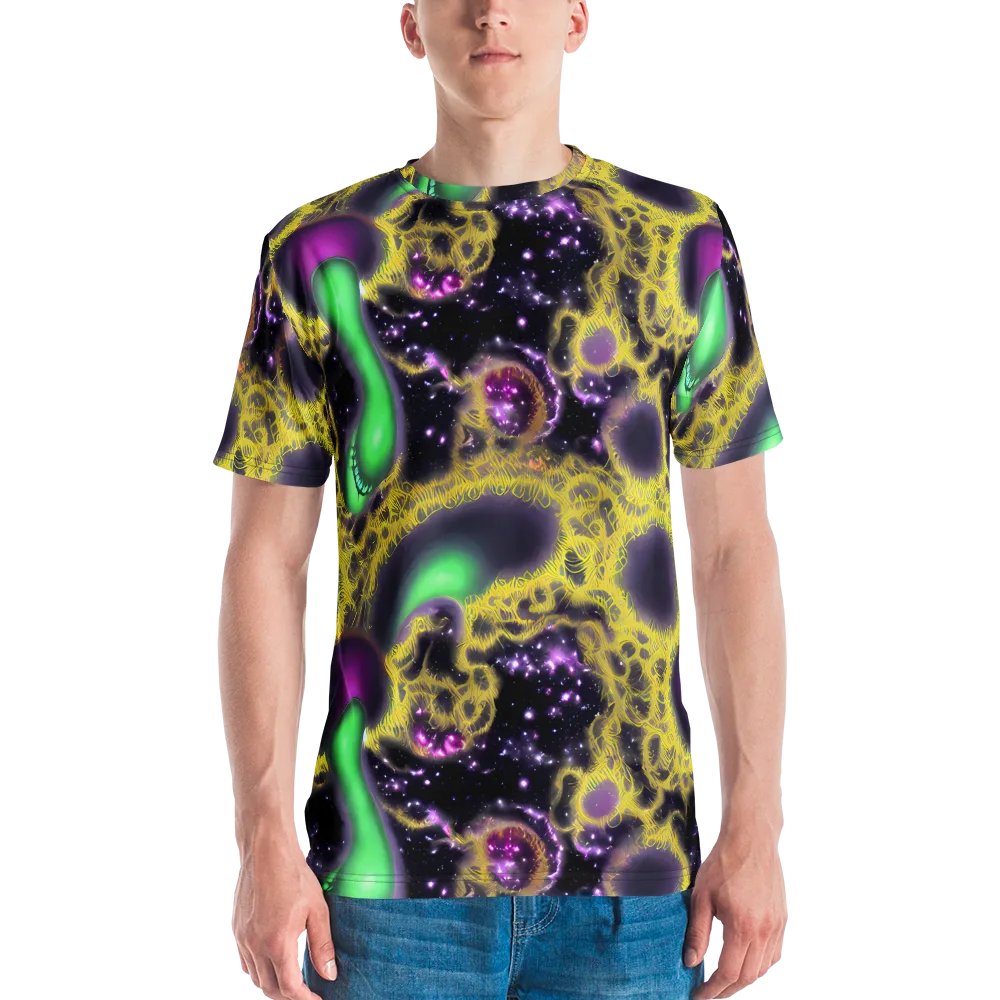 Galactic Grotto on Men's Crew Neck T-Shirt — Front