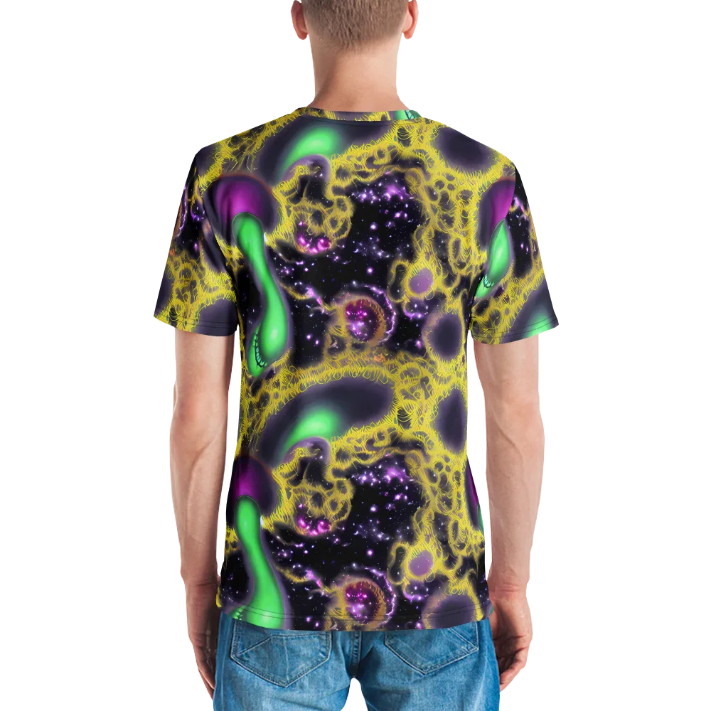 Galactic Grotto on Men's Crew Neck T-Shirt — Back