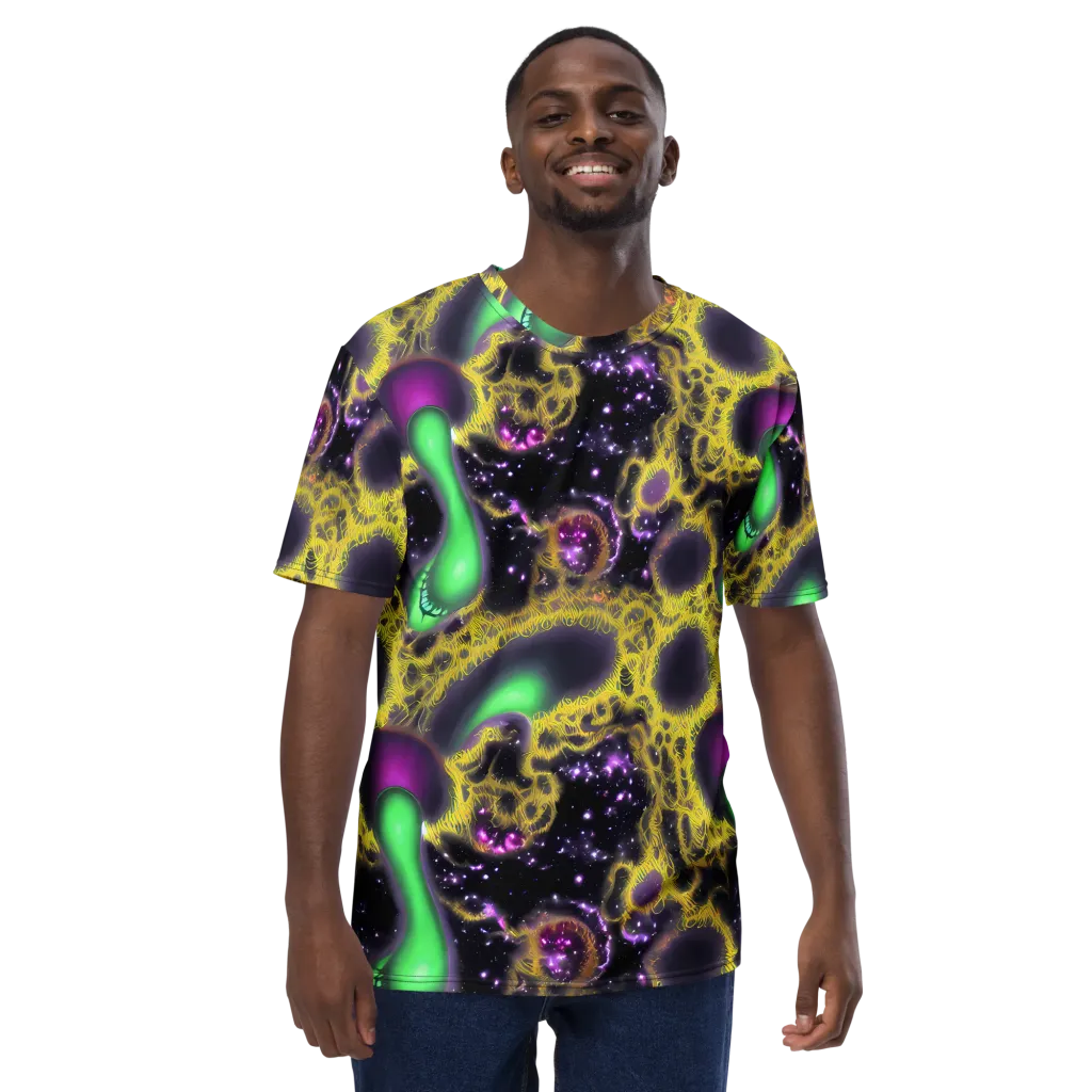 Galactic Grotto on Men's Crew Neck T-Shirt — Front