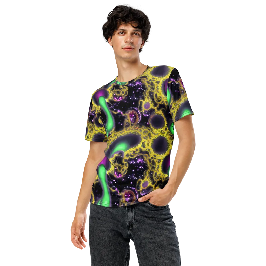 Galactic Grotto on Men's Crew Neck T-Shirt — Front