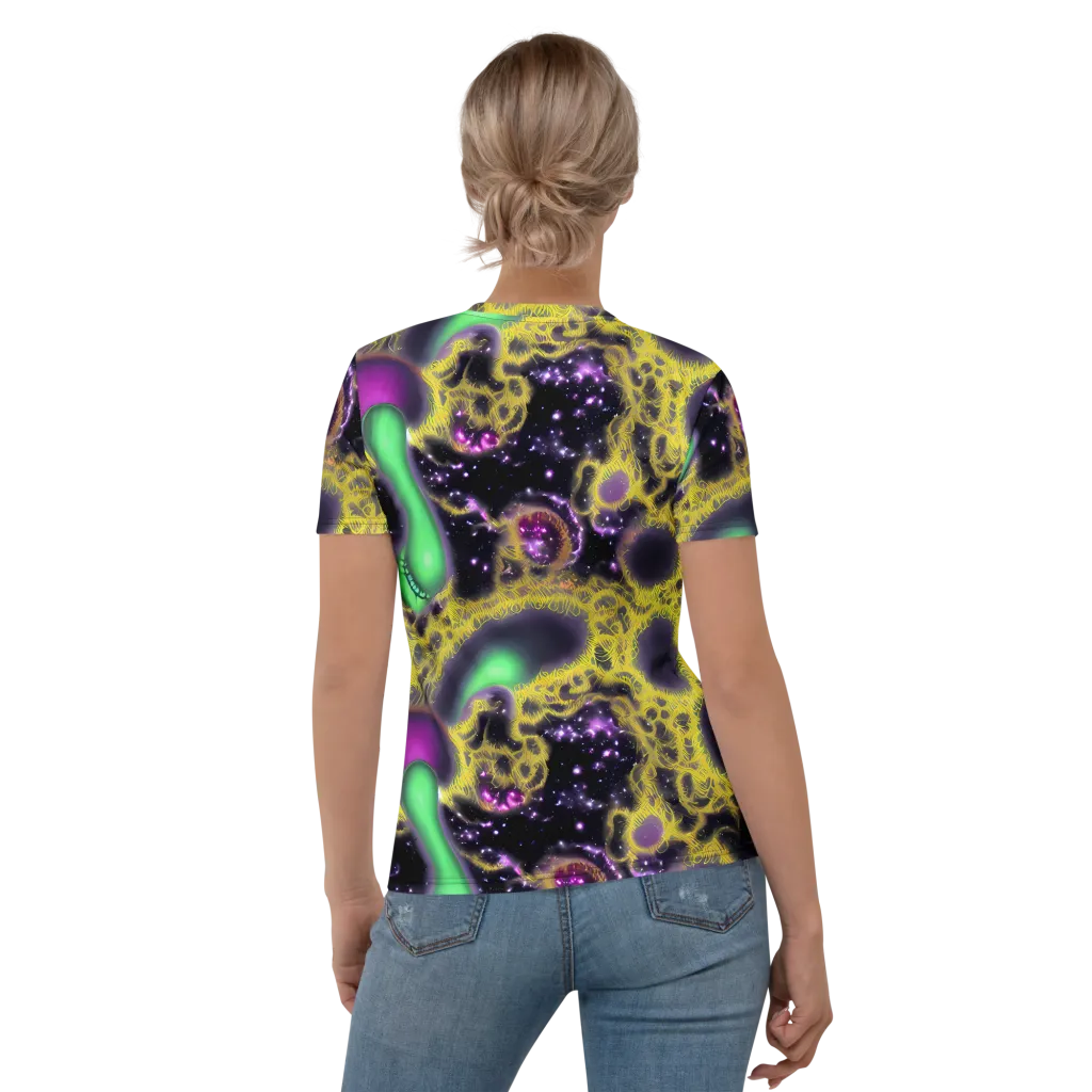 Galactic Grotto on Women's Crew Neck T-Shirt — Back