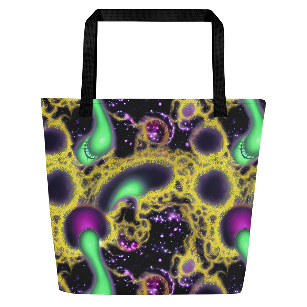 Galactic Grotto on Large Tote Bag W/ Pocket — Front