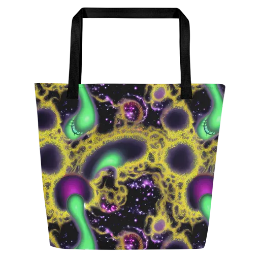 Galactic Grotto on a Large Tote Bag W/ Pocket