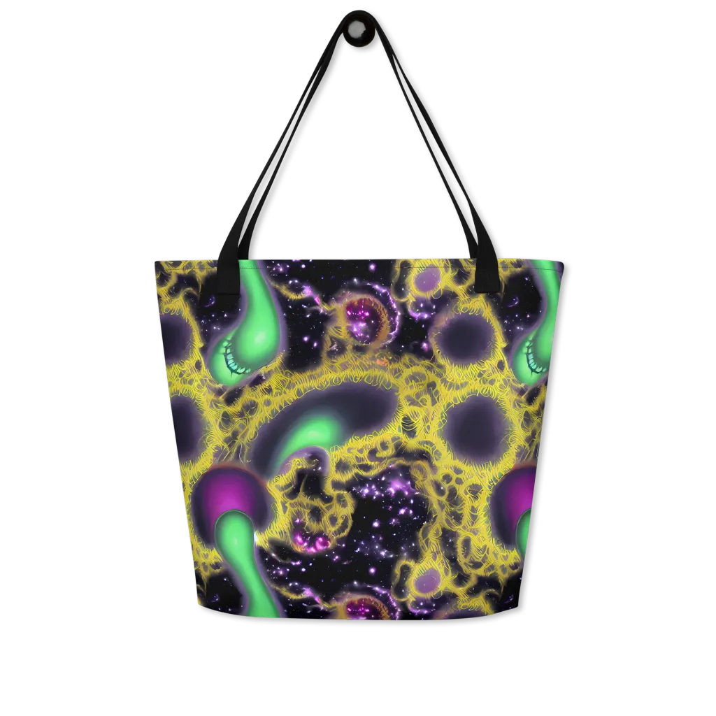 Galactic Grotto on Large Tote Bag W/ Pocket — Front