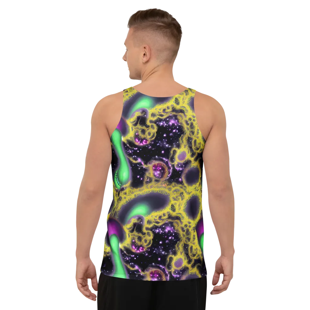 Galactic Grotto on Men's Tank Top — Back