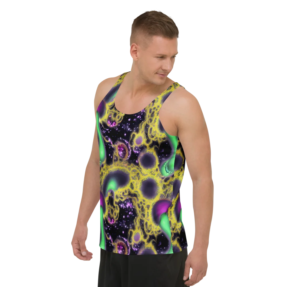 Galactic Grotto on Men's Tank Top — Left Front