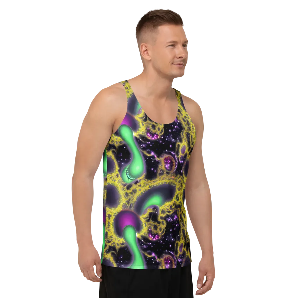 Galactic Grotto on Men's Tank Top — Right Front