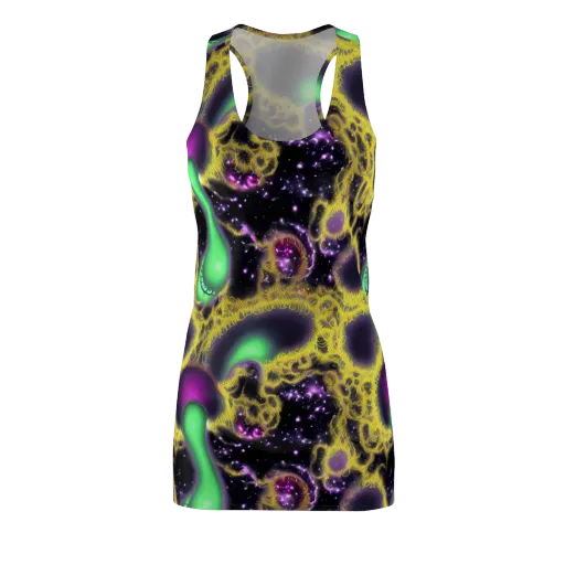Galactic Grotto on a Racerback Dress