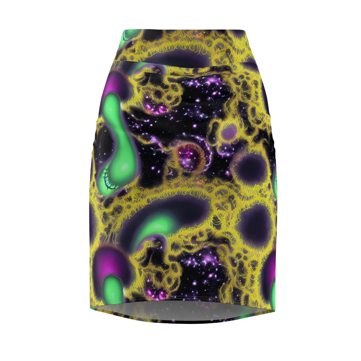 Galactic Grotto on Pencil Skirt — Front