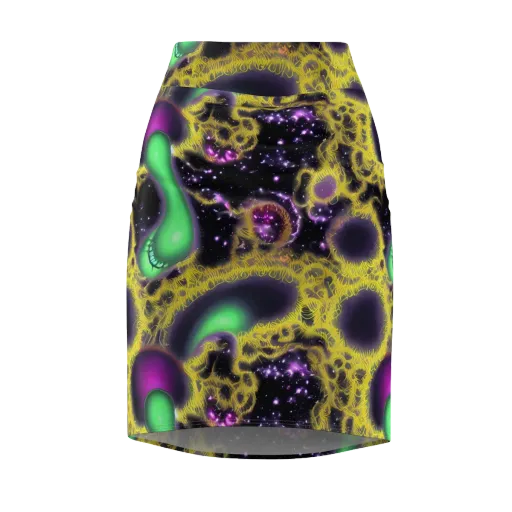 Galactic Grotto on a Pencil Skirt