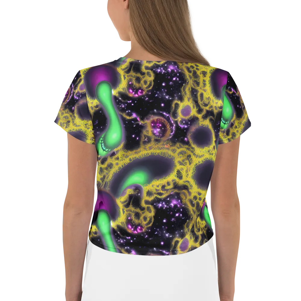 Galactic Grotto on Crop Tee — Back