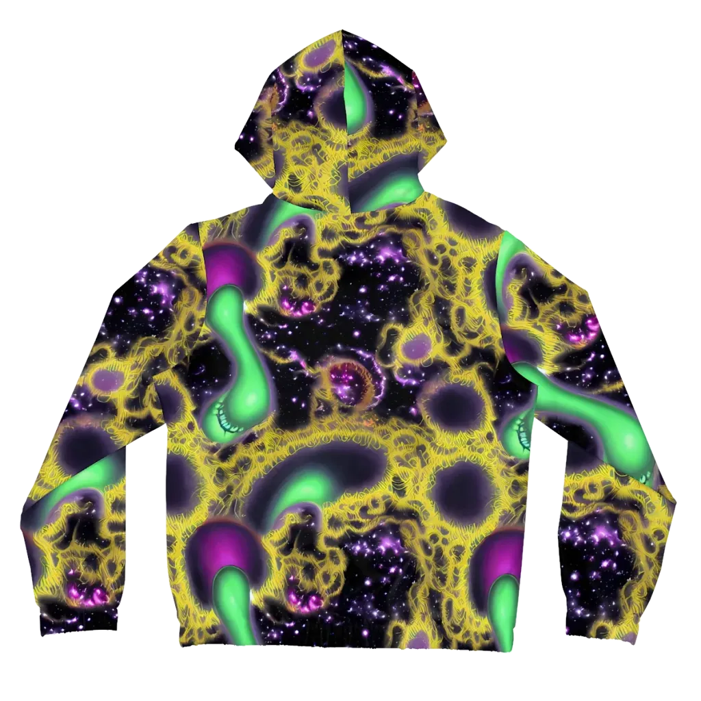 Galactic Grotto on Women's Full-Zip Hoodie — Back