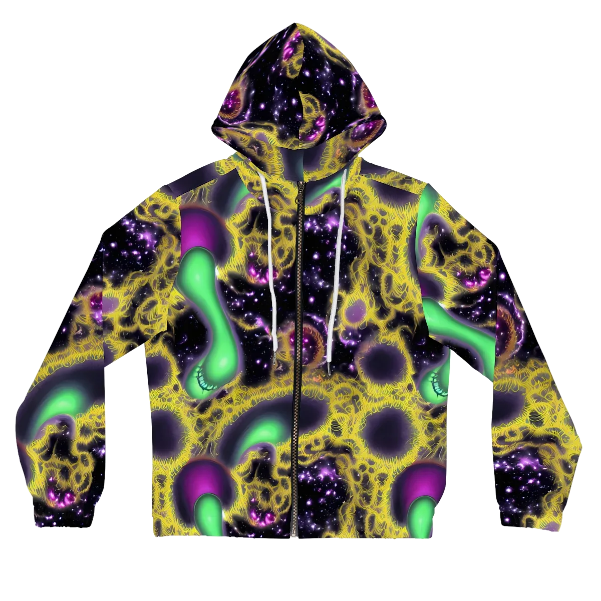 Galactic Grotto on Women's Full-Zip Hoodie — Front