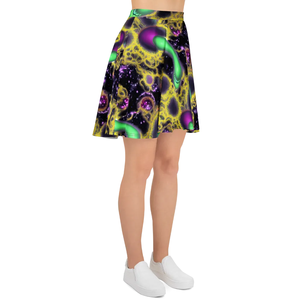 Galactic Grotto on Skater Skirt — Right
