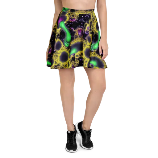 Galactic Grotto on a Skater Skirt