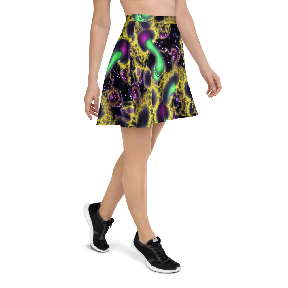 Galactic Grotto on Skater Skirt — Right