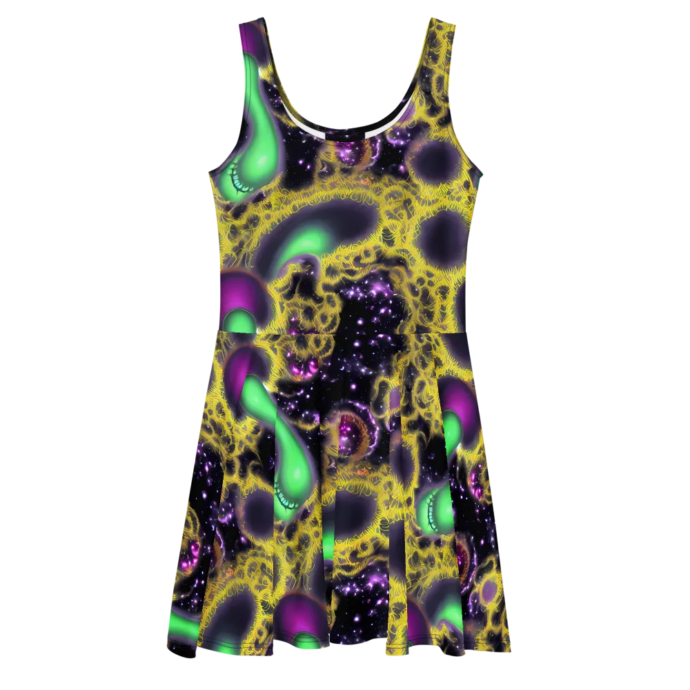 Galactic Grotto on Skater Dress — Front