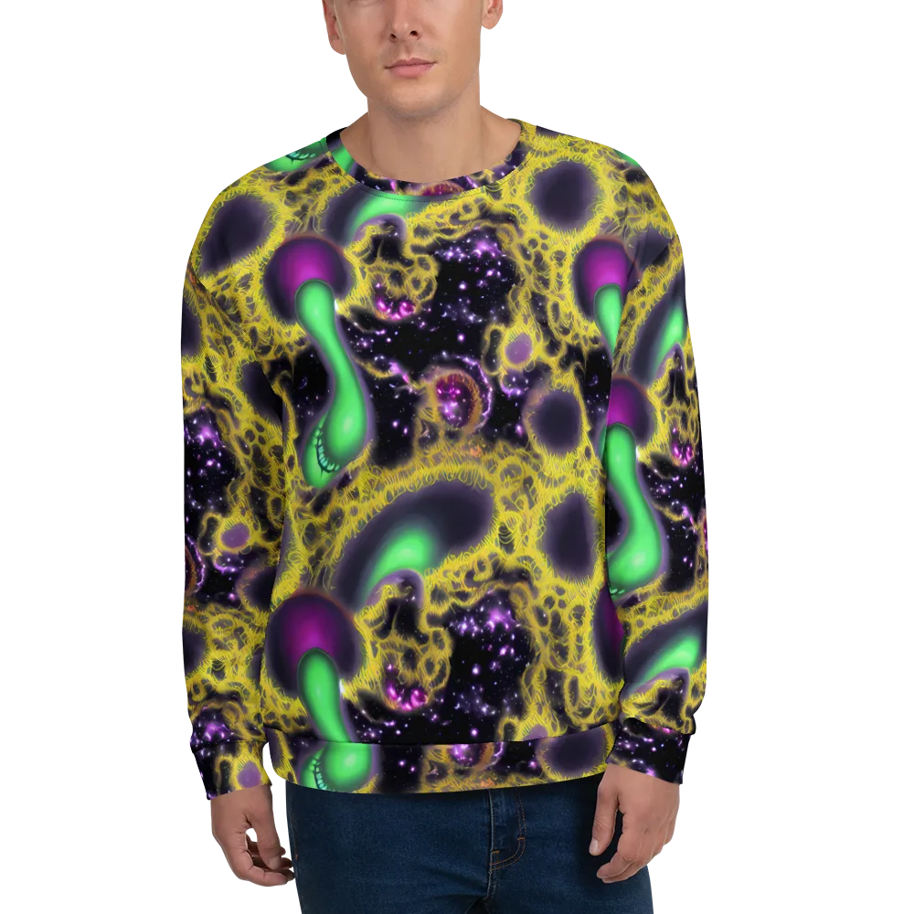 Galactic Grotto on Sweatshirt — Front