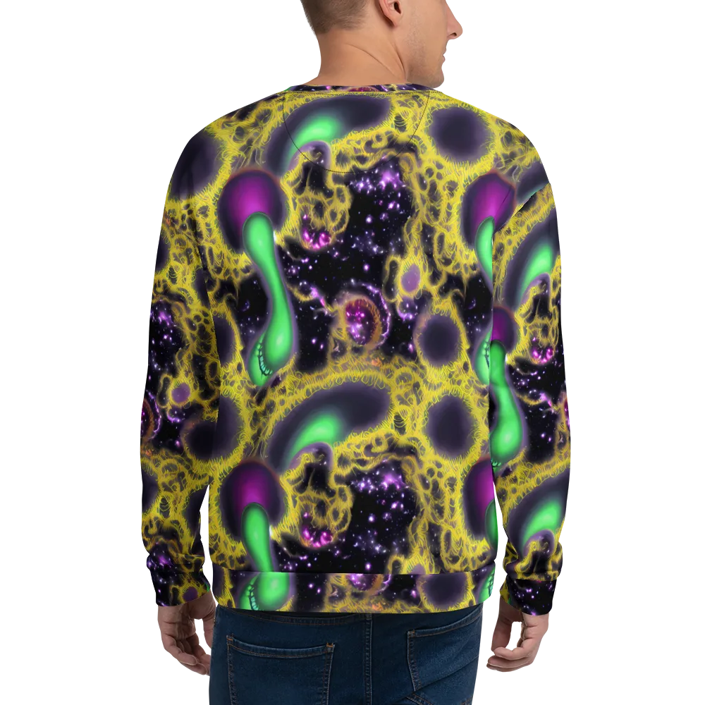 Galactic Grotto on Sweatshirt — Back