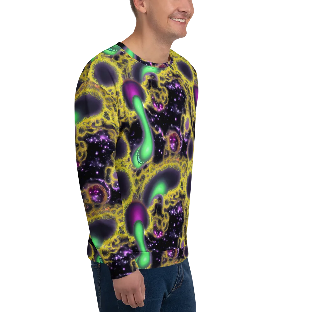 Galactic Grotto on Sweatshirt — Right Front