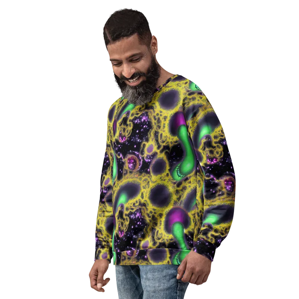 Galactic Grotto on Sweatshirt — Left Front
