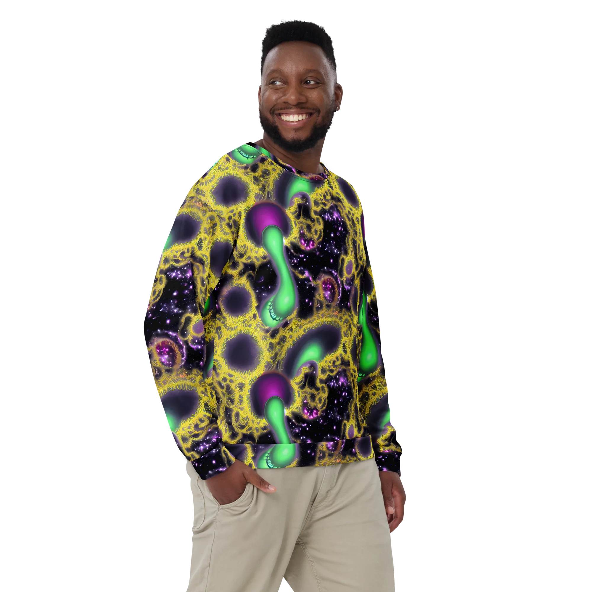 Galactic Grotto on Sweatshirt — Front