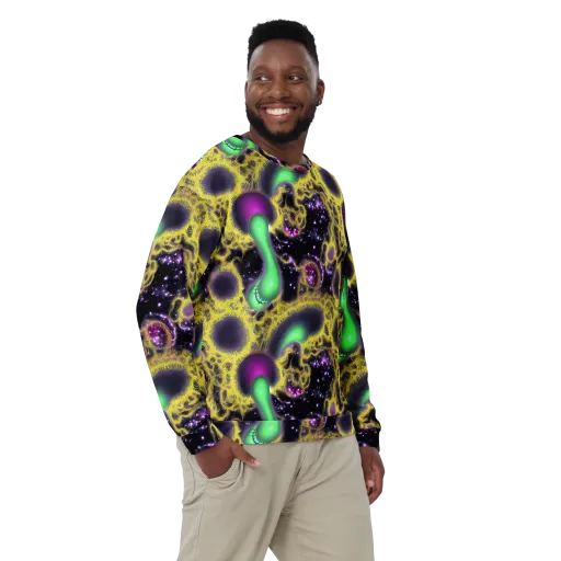 Galactic Grotto on a Sweatshirt