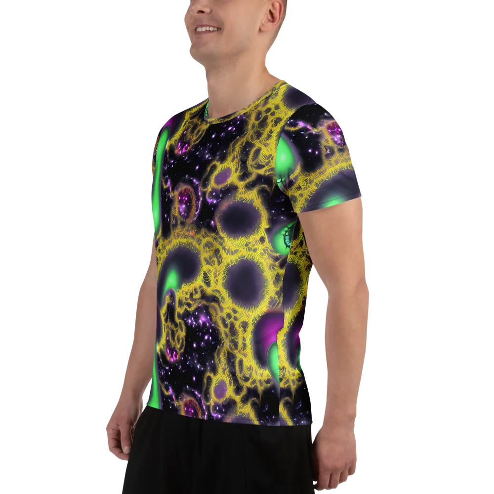 Galactic Grotto on Men's Athletic T-Shirt — Left