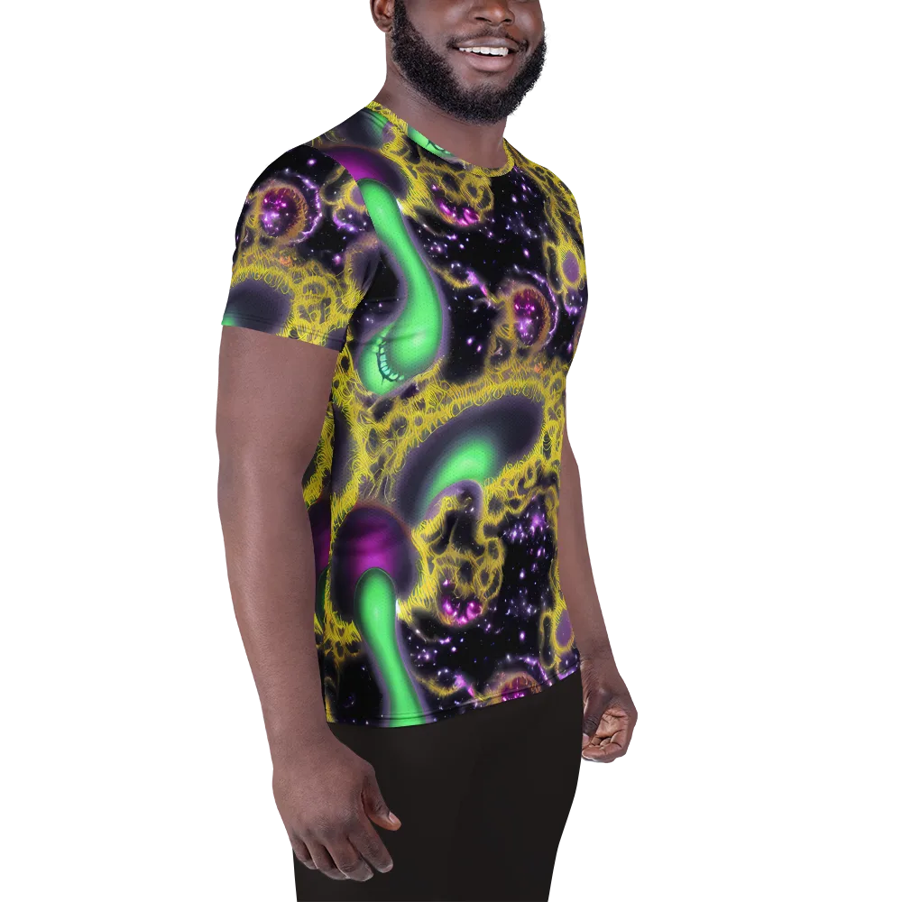 Galactic Grotto on Men's Athletic T-Shirt — Right