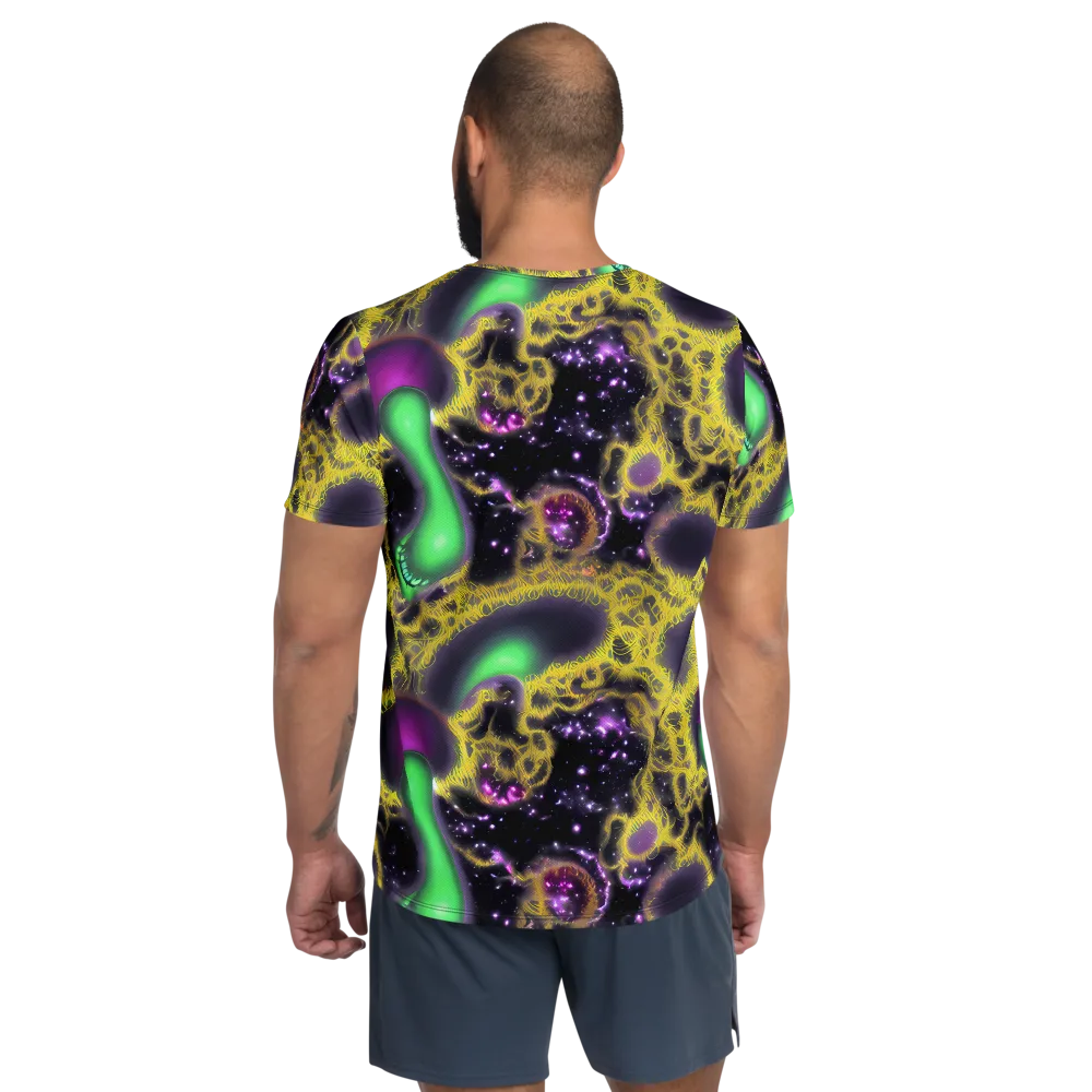 Galactic Grotto on Men's Athletic T-Shirt — Back