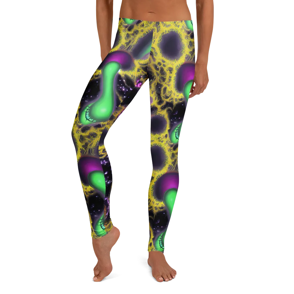 Galactic Grotto on Leggings — Front