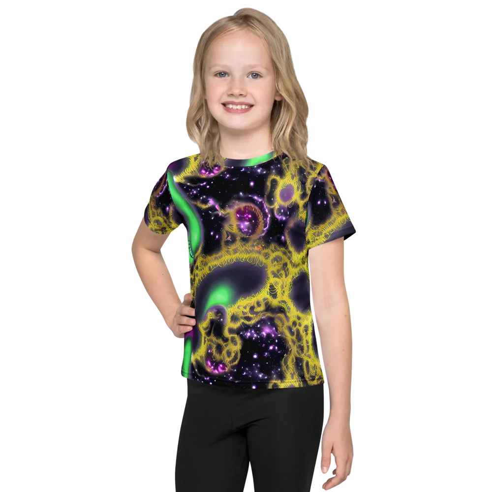 Galactic Grotto on Kids Crew Neck T-Shirt — Front