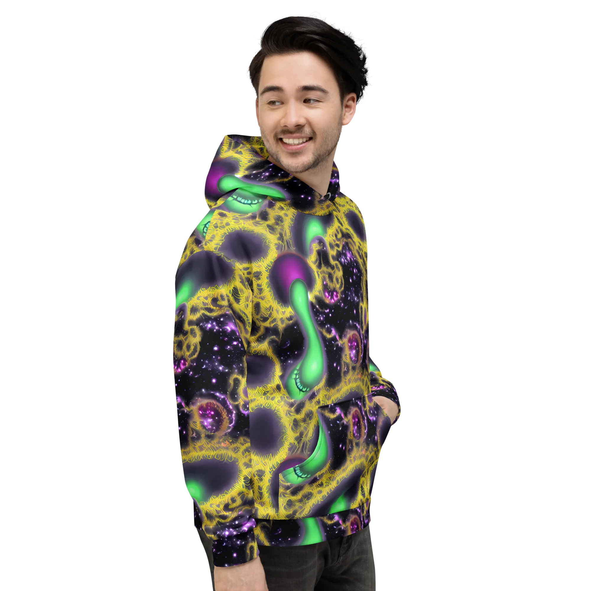 Galactic Grotto on Hoodie — Right