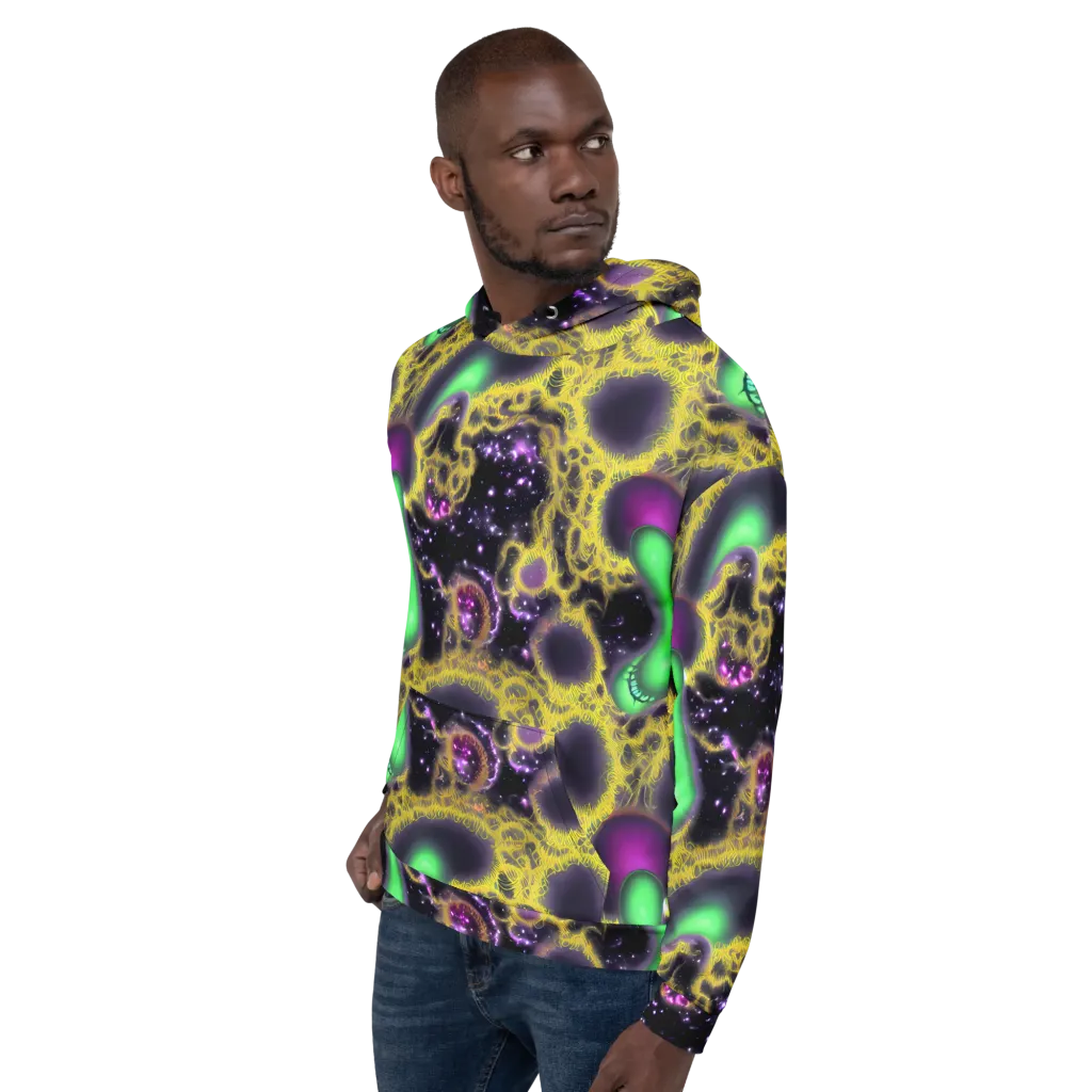 Galactic Grotto on Hoodie — Left