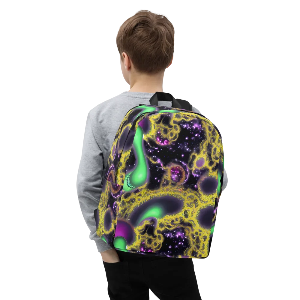 Galactic Grotto on Minimalist Backpack — Zoomed-in